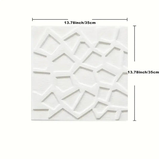 3D Waterproof Wall Stickers (35×35cm) (available in 4Pcs and 12Pcs) - White / 4pcs 35x35cm - SS