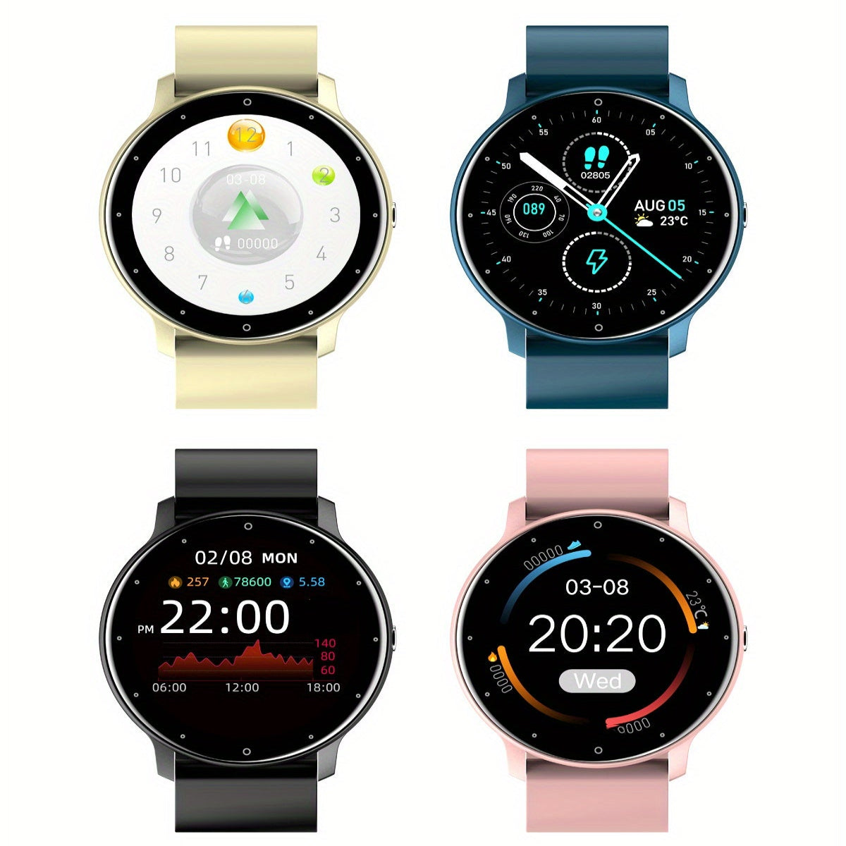 LIGE Women's Smartwatch – With Call Function, Multi-Sport Modes