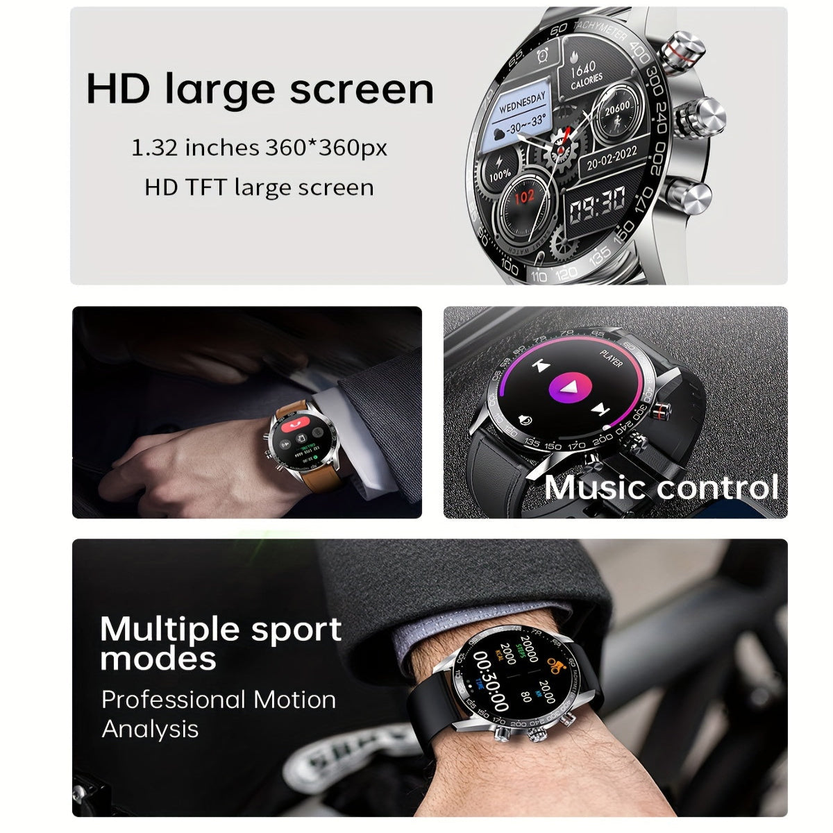 LIGE Smart Watch – Full Touch Screen with Multi-Sport Modes (10 colours available)