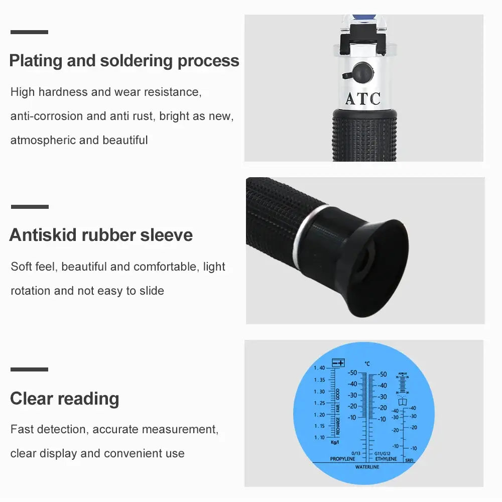 4-in-1 ATC Refractometer – Antifreeze Coolant AdBlue & Battery Fluid Tester - HBC