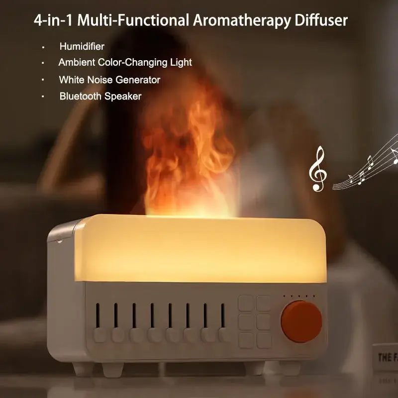 4-in-1 White Noise Aroma Diffuser – Humidifier (available in Black & White) - SS