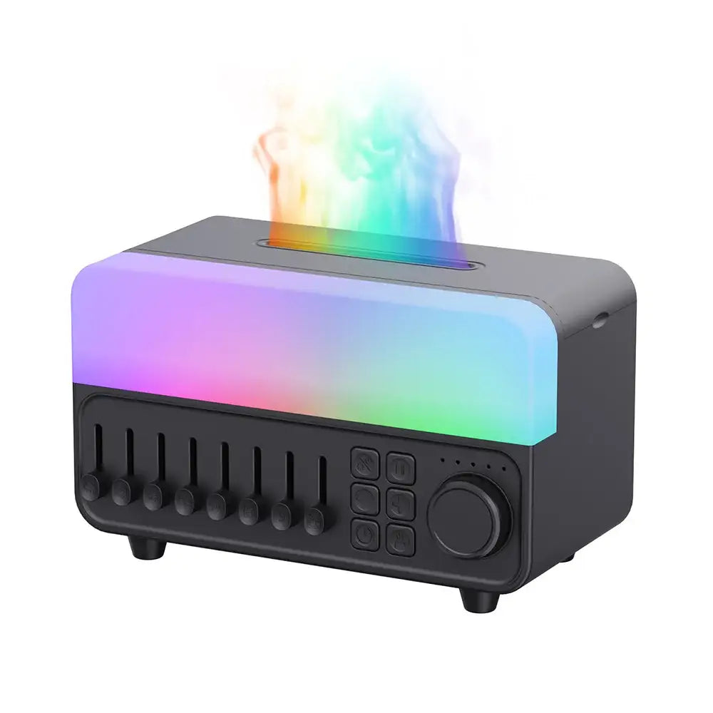 4-in-1 White Noise Aroma Diffuser – Humidifier (available in Black & White) - Black / Humidifier - SS