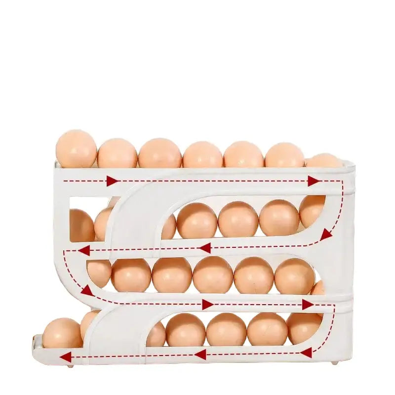 4-Layer Automatic Rolling Egg Holder - SS