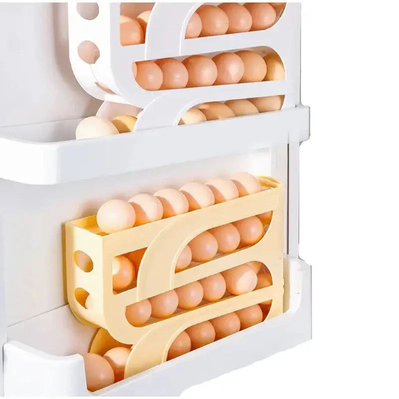 4-Layer Automatic Rolling Egg Holder - SS