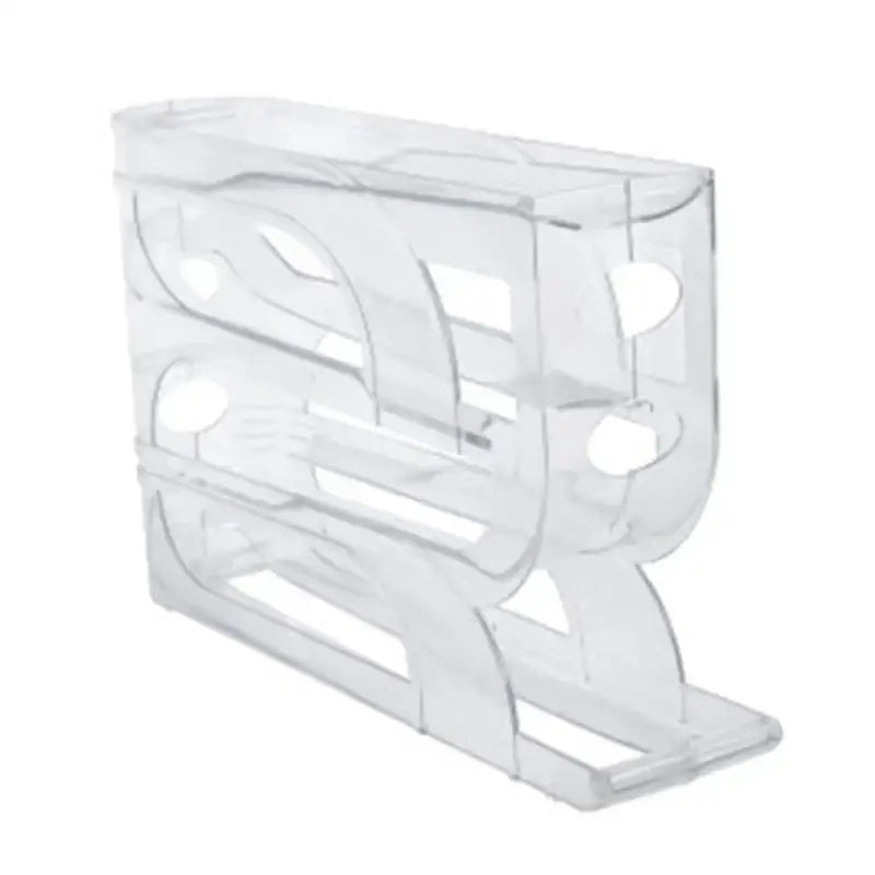 4-Layer Automatic Rolling Egg Holder - Transparent (4 levels) - SS