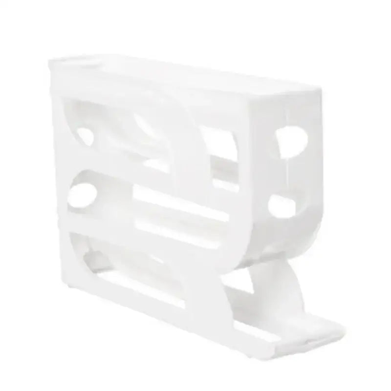 4-Layer Automatic Rolling Egg Holder - White (4 levels) - SS
