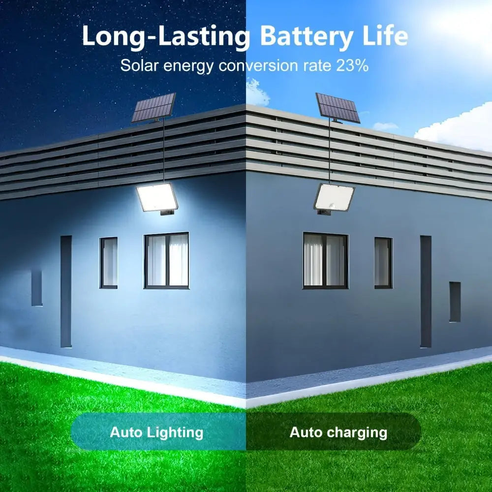 400 LED Solar Motion Sensor Outdoor Security Light - SS