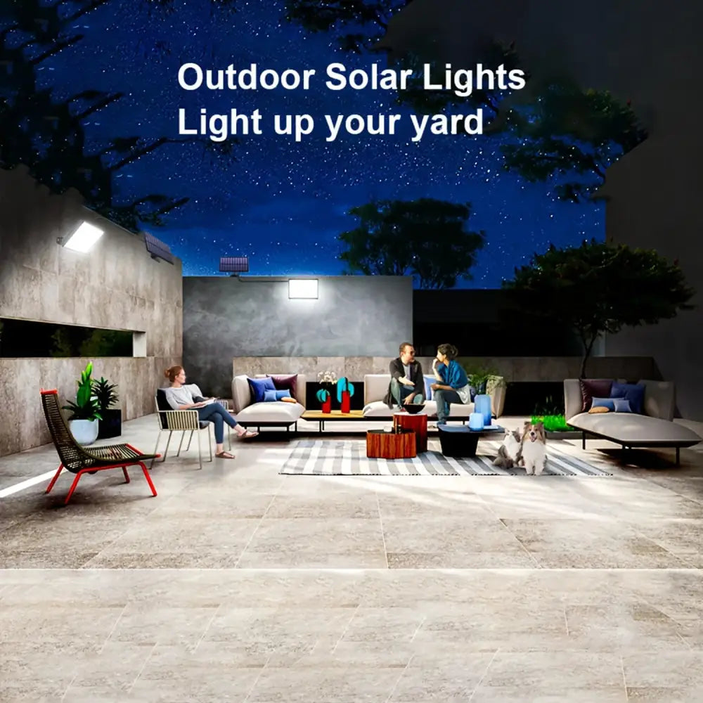 400 LED Solar Motion Sensor Outdoor Security Light - SS