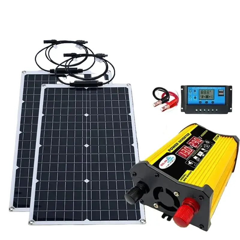 4000W Solar Panel & Inverter Kit 12V–220V - SS