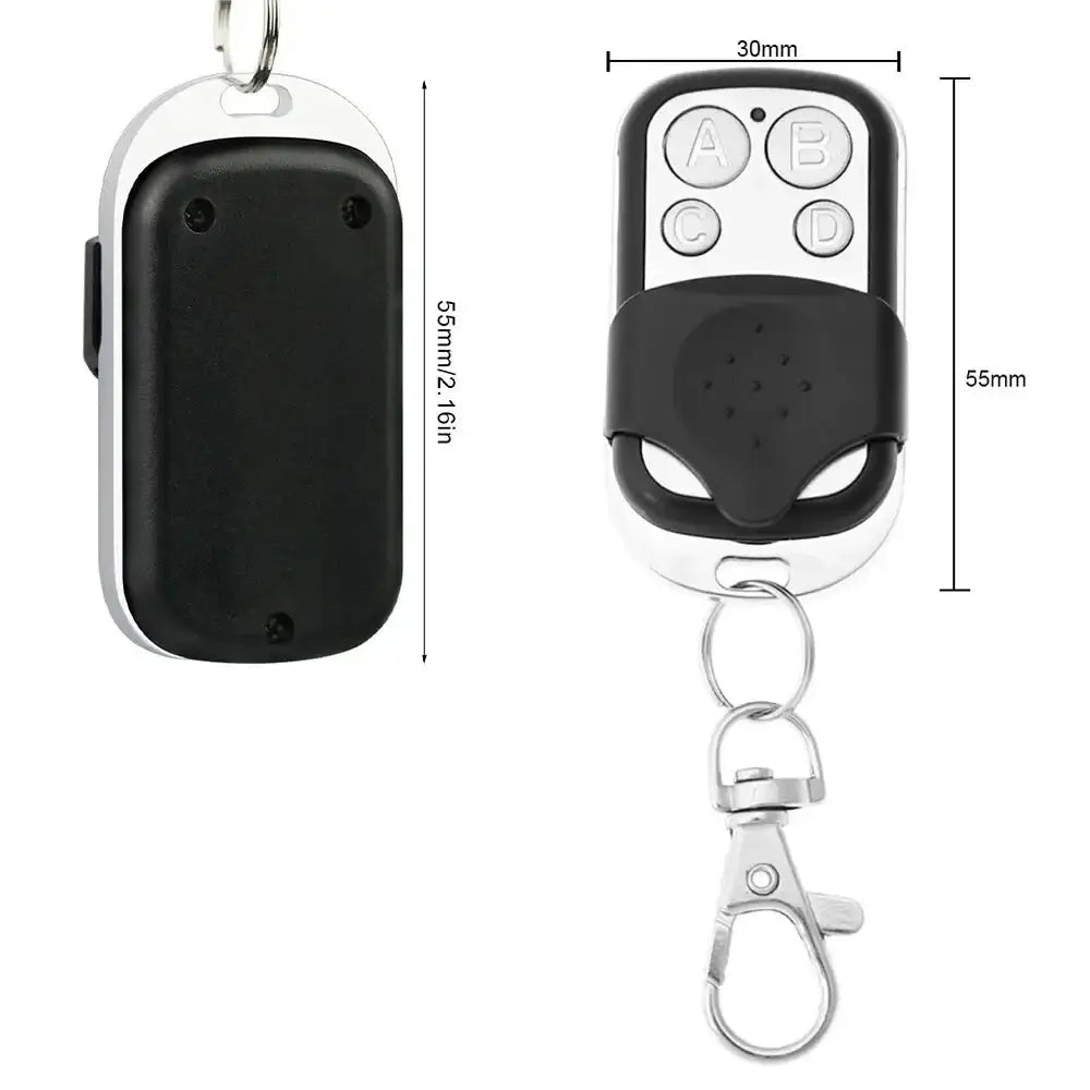 433MHz 4Button ABCD/Lock Unlock Remote Control Metal Push Button Transmitter Universal 4 Buttons Garage Door Opener