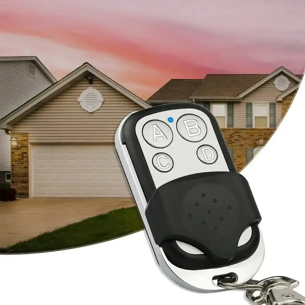 433MHz 4Button ABCD/Lock Unlock Remote Control Metal Push Button Transmitter Universal 4 Buttons Garage Door Opener