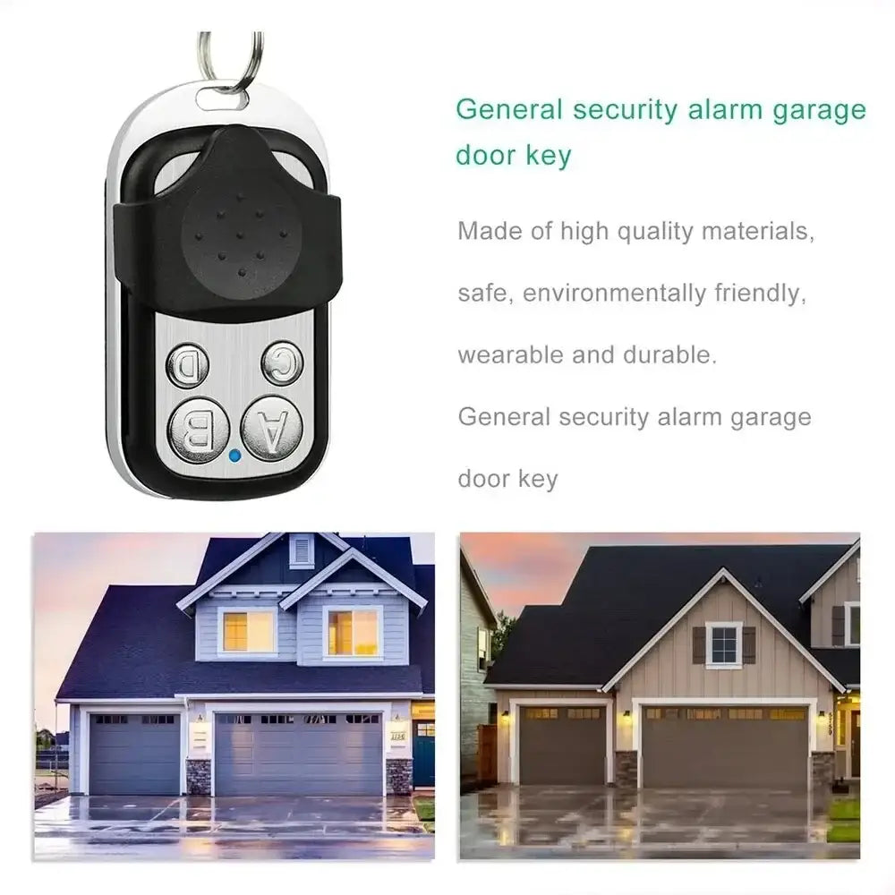433MHz 4Button ABCD/Lock Unlock Remote Control Metal Push Button Transmitter Universal 4 Buttons Garage Door Opener