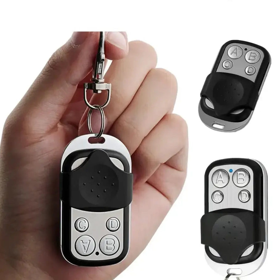 433MHz 4Button ABCD/Lock Unlock Remote Control Metal Push Button Transmitter Universal 4 Buttons Garage Door Opener