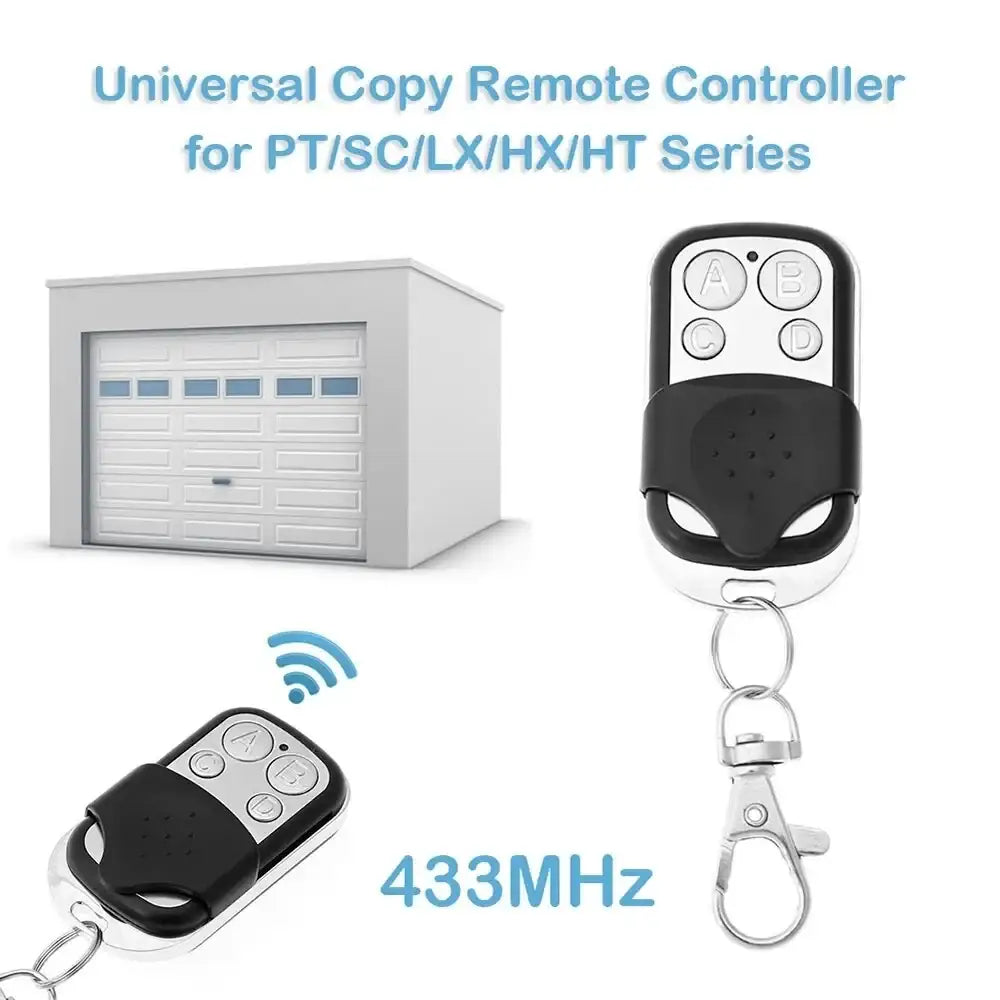 433MHz 4Button ABCD/Lock Unlock Remote Control Metal Push Button Transmitter Universal 4 Buttons Garage Door Opener
