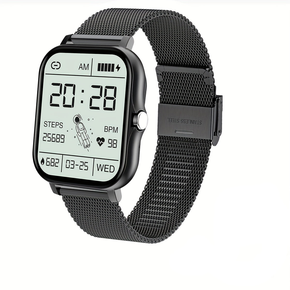 LIGE Smart Watch – Make/Answer Calls, Custom Wallpaper, Music Control (4 colours available)