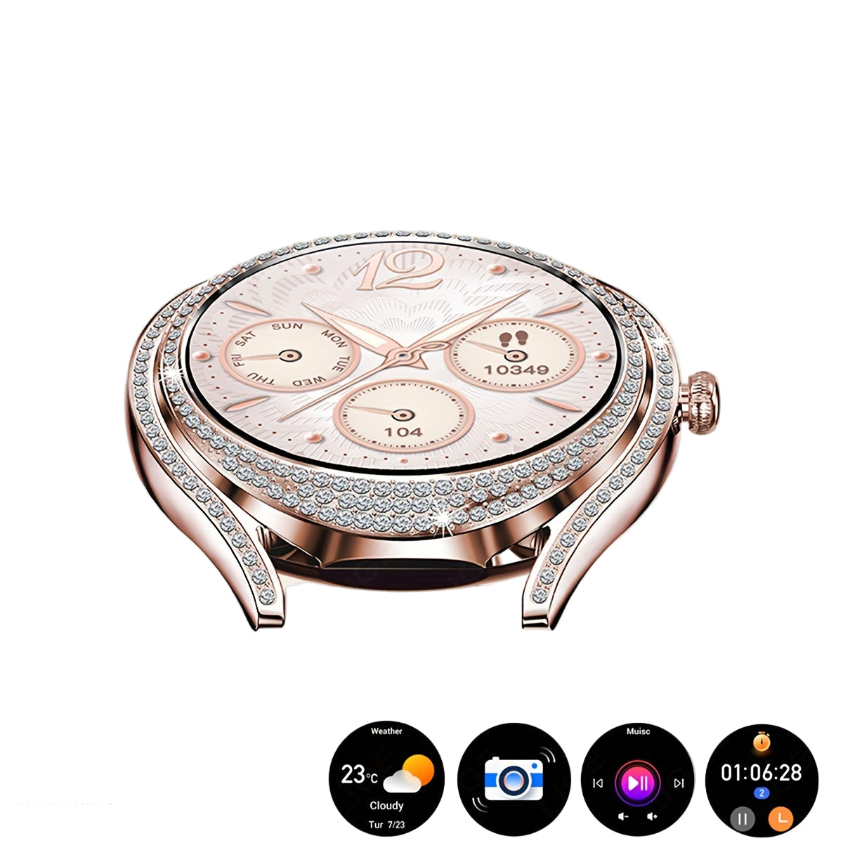 LIGE Women's Smartwatch – 3.25cm AMOLED Fitness Tracker with 100+ Sports Modes (3 colours available)