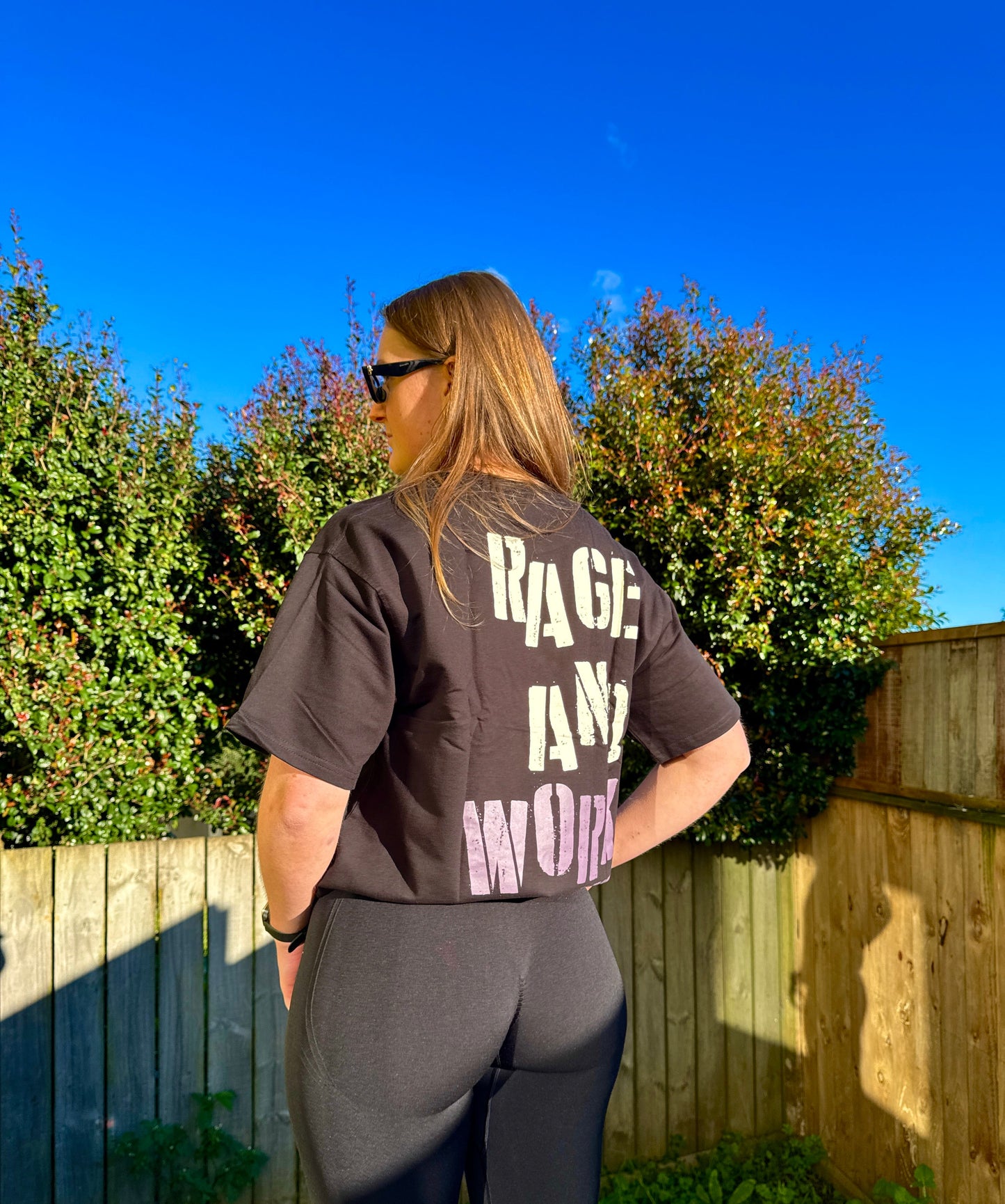 Unisex Rage Oversized T-shirts Black