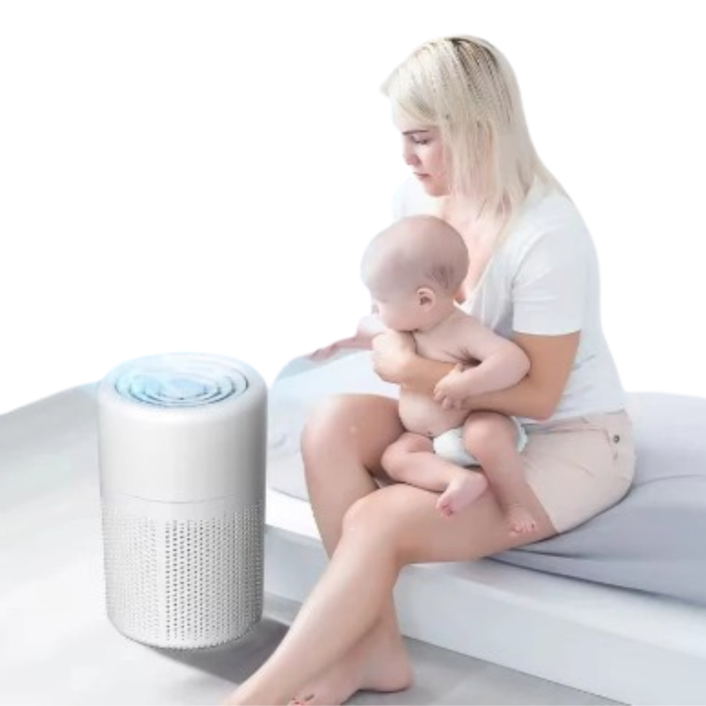 Portable Air Purifier – Blue Anion Deodorizer with Essential Oil Diffuser