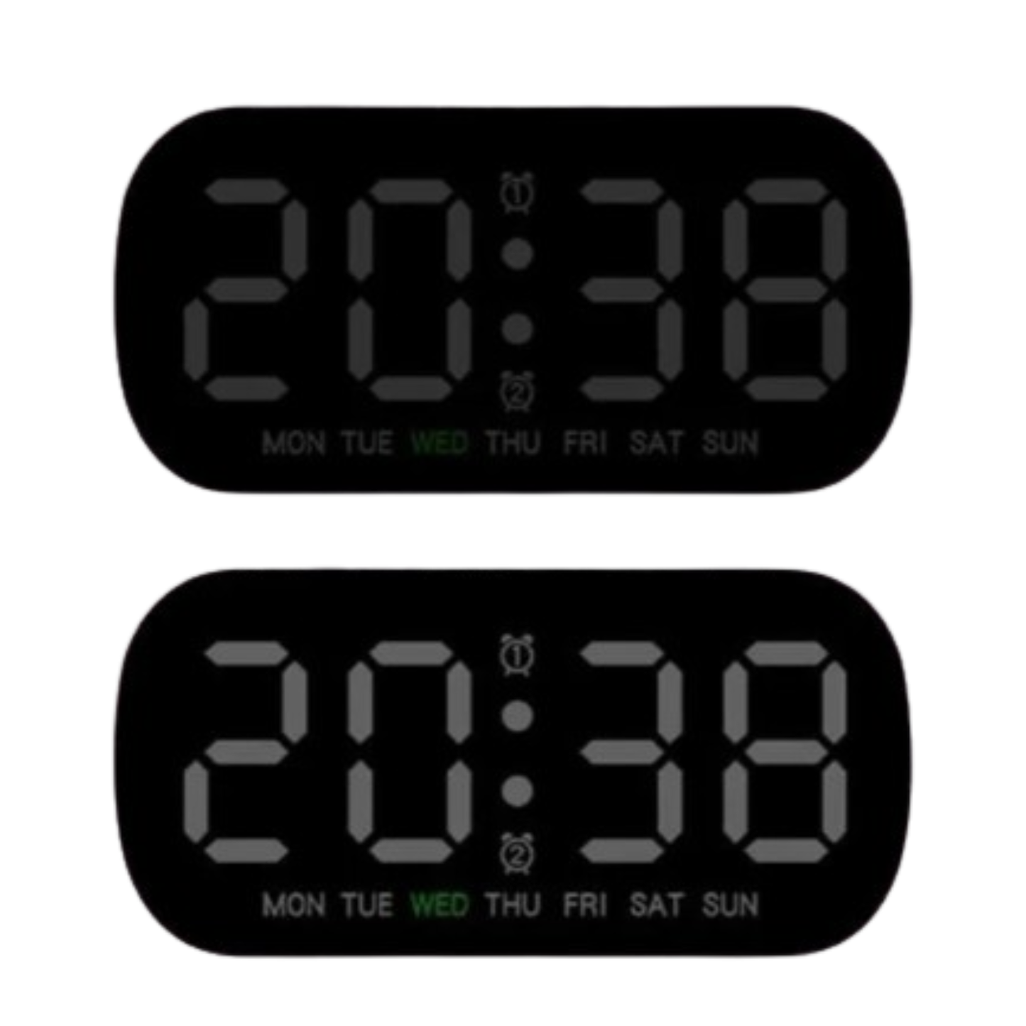 Digital Alarm Clock – USB Powered LED (different colours available)