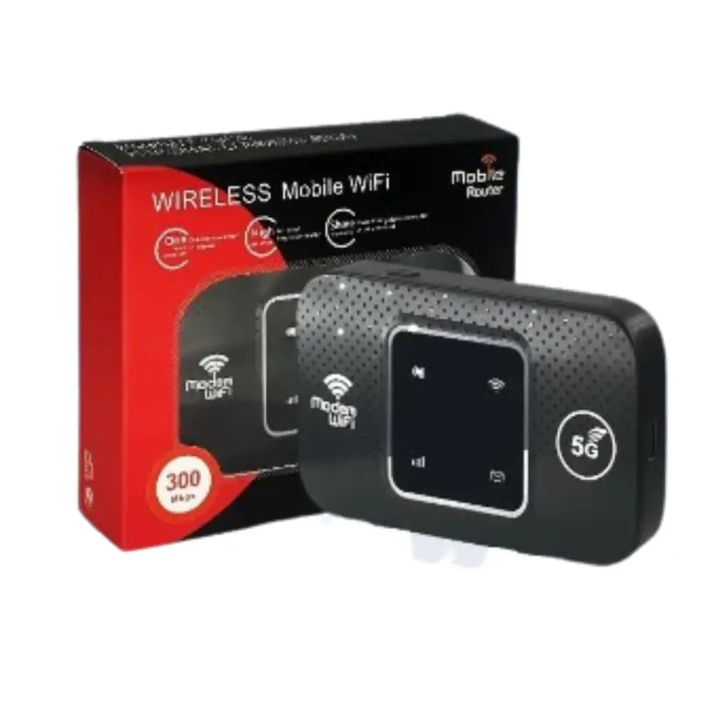 4G/5G Portable WiFiRouter with SIM Slot (7 different types available) - Black - M9S-E - 9eight5