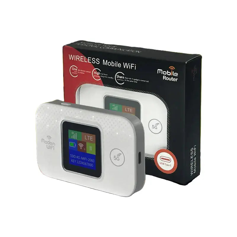 4G/5G Portable WiFiRouter with SIM Slot (7 different types available) - M9S-E - color screen 2 - 9eight5