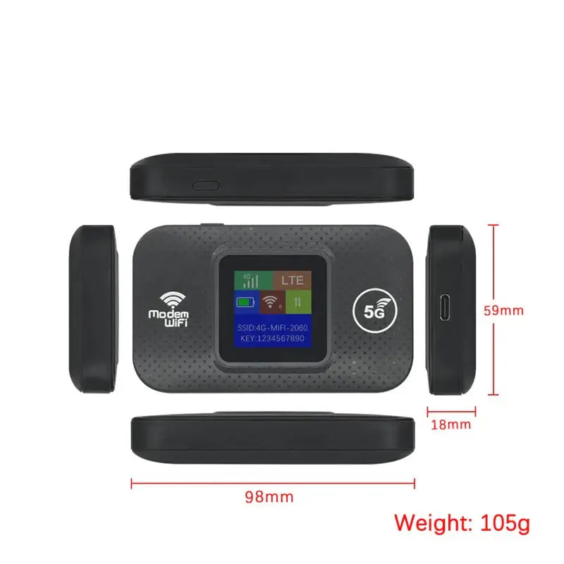 4G/5G Portable WiFiRouter with SIM Slot (7 different types available) - 9eight5