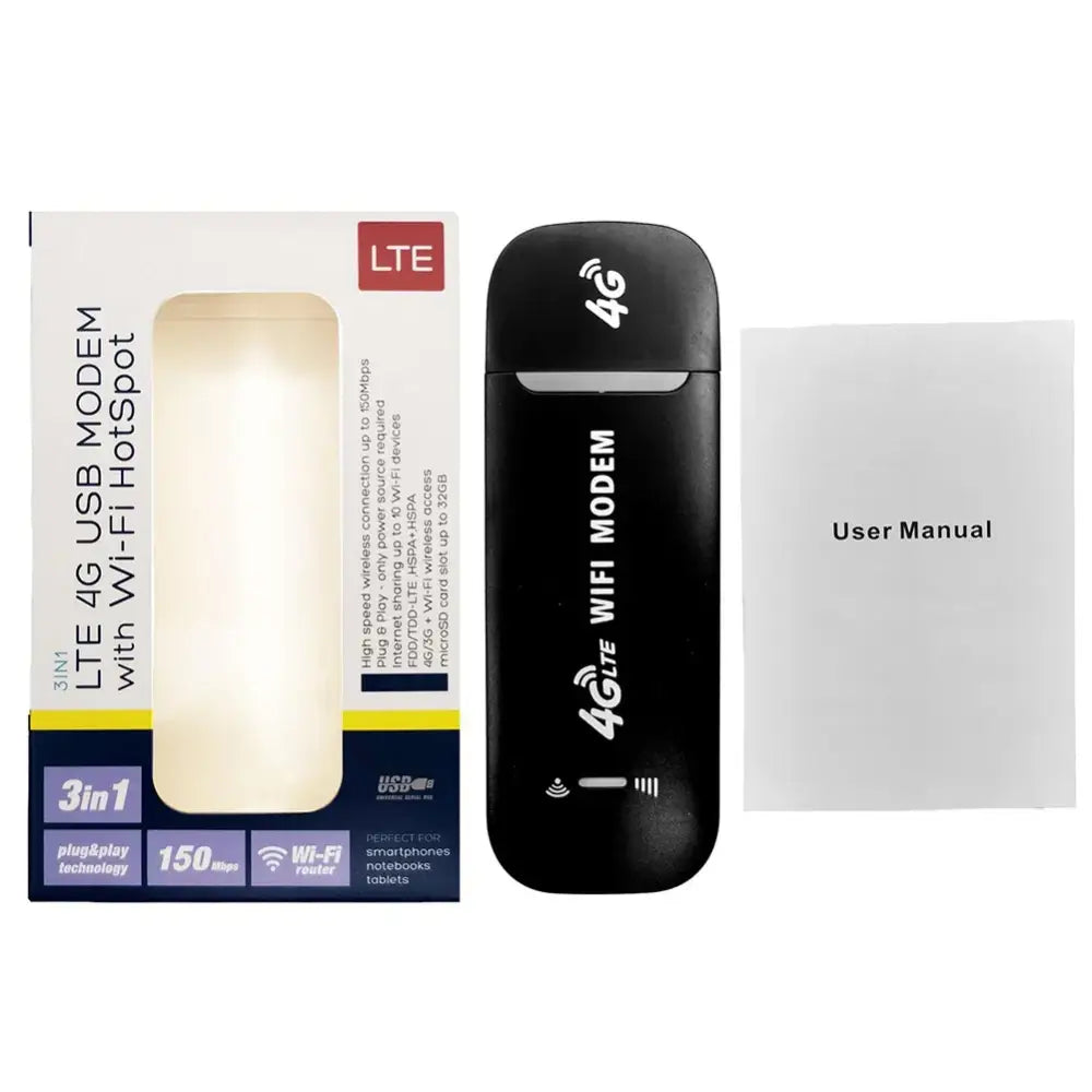 4G LTE USB WiFi Dongle & Mobile Hotspot (available in White & Black) - 9eight5