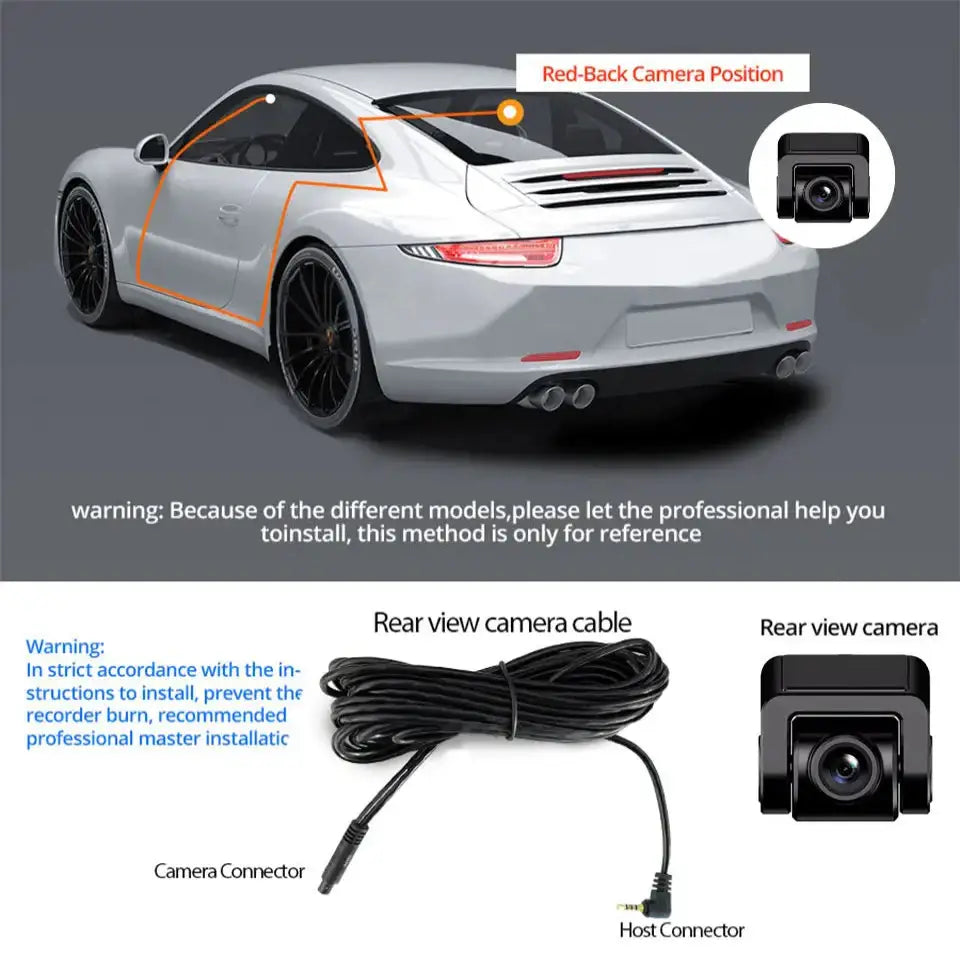 4K UHD Dash Cam with WiFi & GPS (different sizes and models available) - HBC