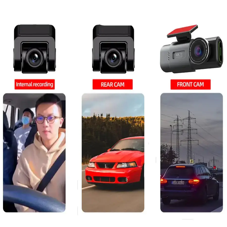 4K UHD Dash Cam with WiFi & GPS (different sizes and models available) - HBC