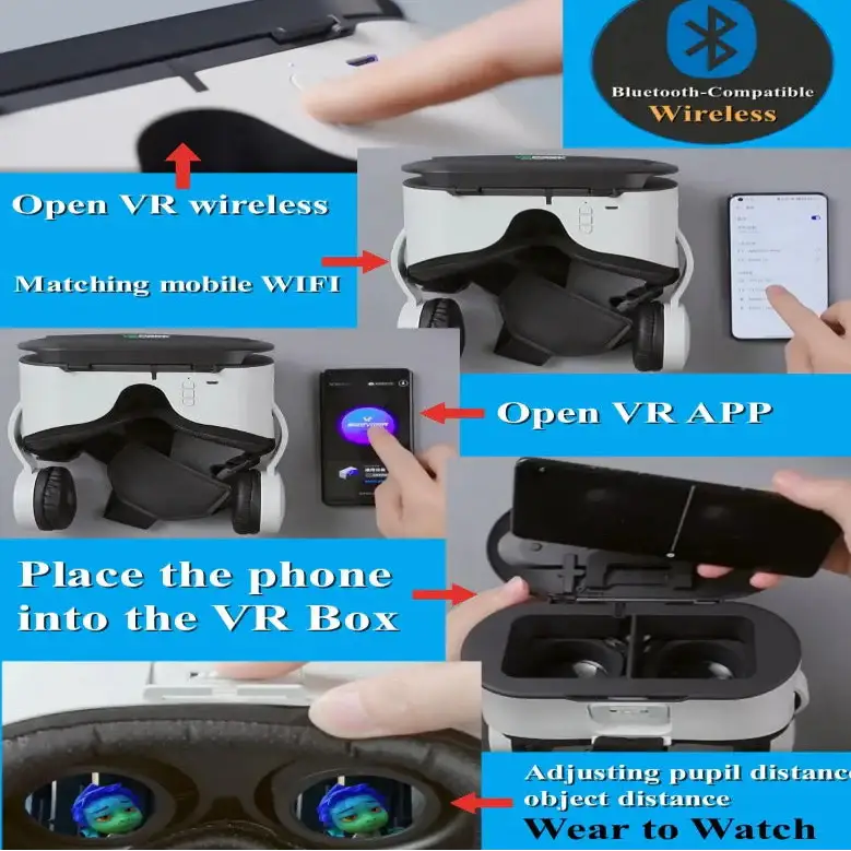 4K Wireless VR Glasses for Smartphones (different models available) - 9eight5