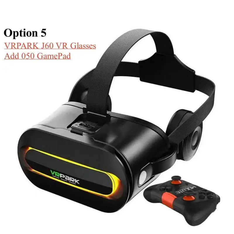 4K Wireless VR Glasses for Smartphones (different models available) - J60 add 050 gamepad / VR Glasses - 9eight5