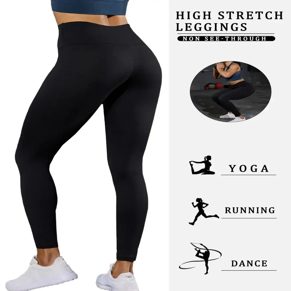 5-Pack of Women’s High-Waisted Workout Leggings (various sizes and colours available) - SS