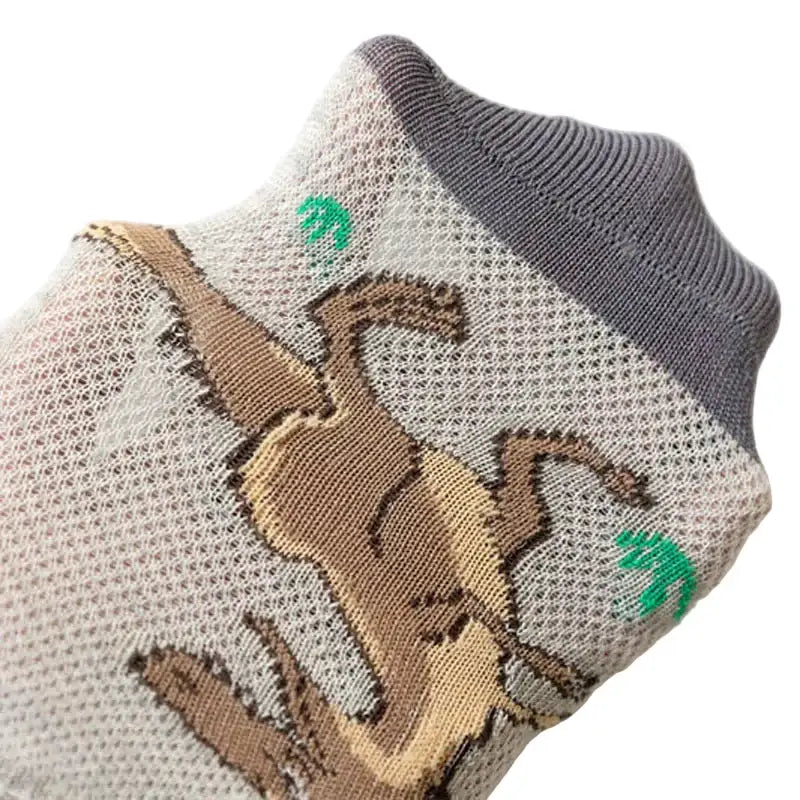 5 Pairs Boys’ Dinosaur Socks – Soft & Breathable (4 sizes available) - SS