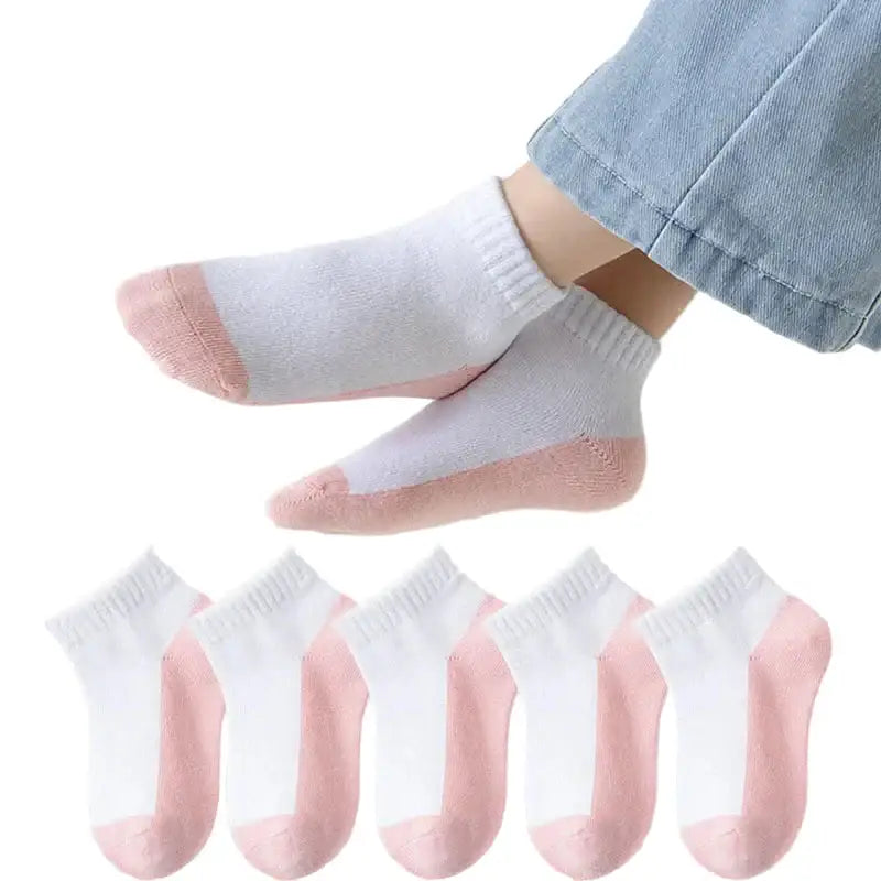 5 Pairs of Cotton Socks – For Boys & Girls (1–12 Years) - SS