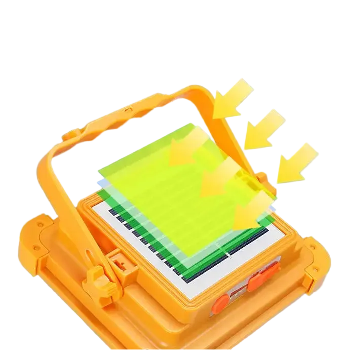 500WSolar Charging Flood Light IP66 Waterproof Portable Tent Camping Light Power Bank Outdoor Emergency Lighting