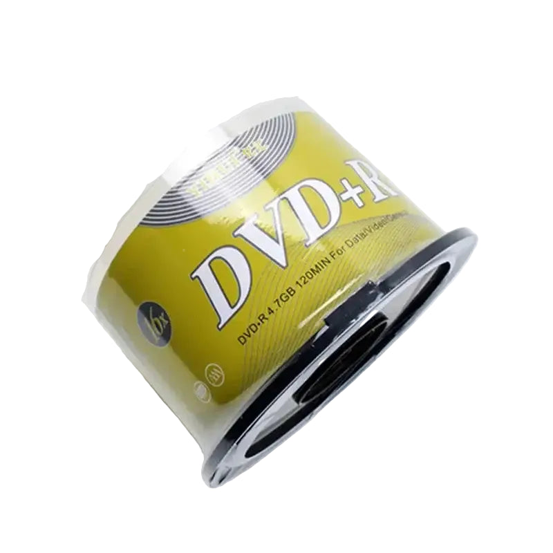 50PCS DVD Drives Blank DVD + R CD Disk 4.7GB 16X Bluray Write Once Data Storage Empty DVD Discs Recordable Media Compact