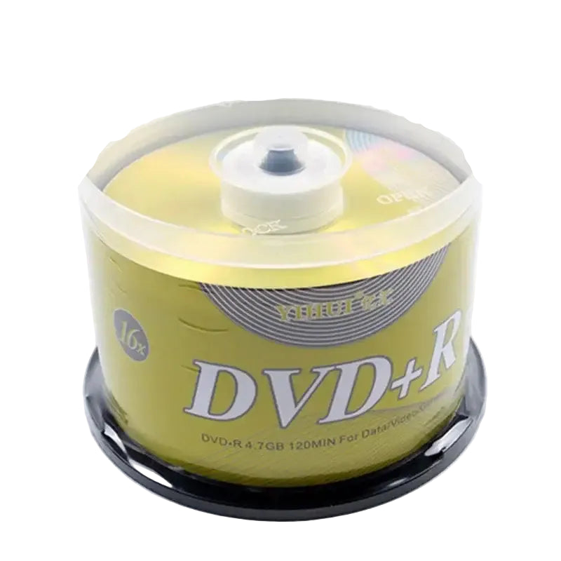 50PCS DVD Drives Blank DVD + R CD Disk 4.7GB 16X Bluray Write Once Data Storage Empty DVD Discs Recordable Media Compact