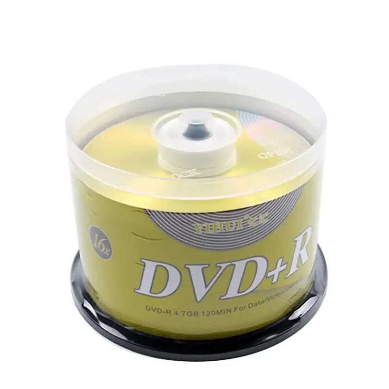 50PCS DVD Drives Blank DVD + R CD Disk 4.7GB 16X Bluray Write Once Data Storage Empty DVD Discs Recordable Media Compact