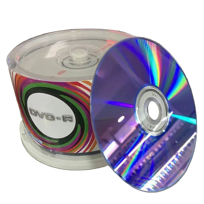 50pcs DVD Drives Blank DVD-R CD Disks 4.7GB 16X Bluray Recordable Media Compact Write Once Data Storage Empty DVD Discs