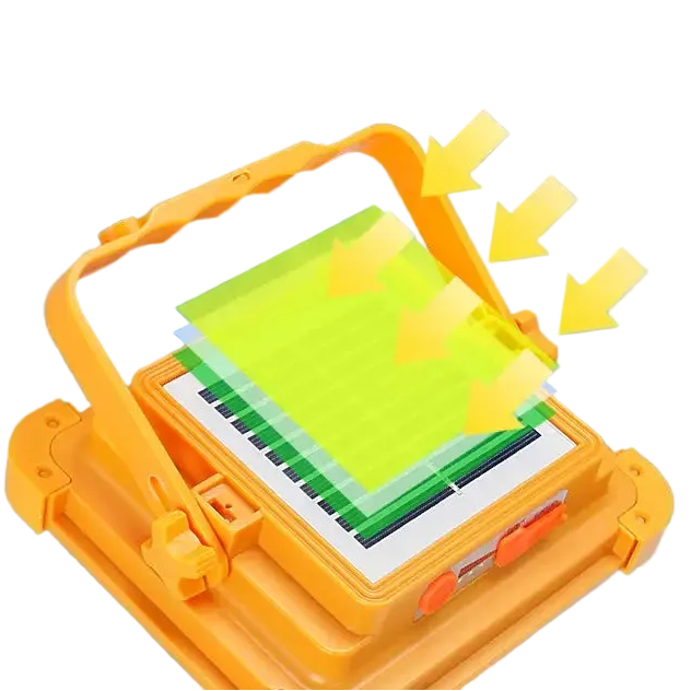 528LED Solar Charging Flood Light IP66 Waterproof Portable Tent Camping Light Power Bank 10000mAh For Outdoor Emergency