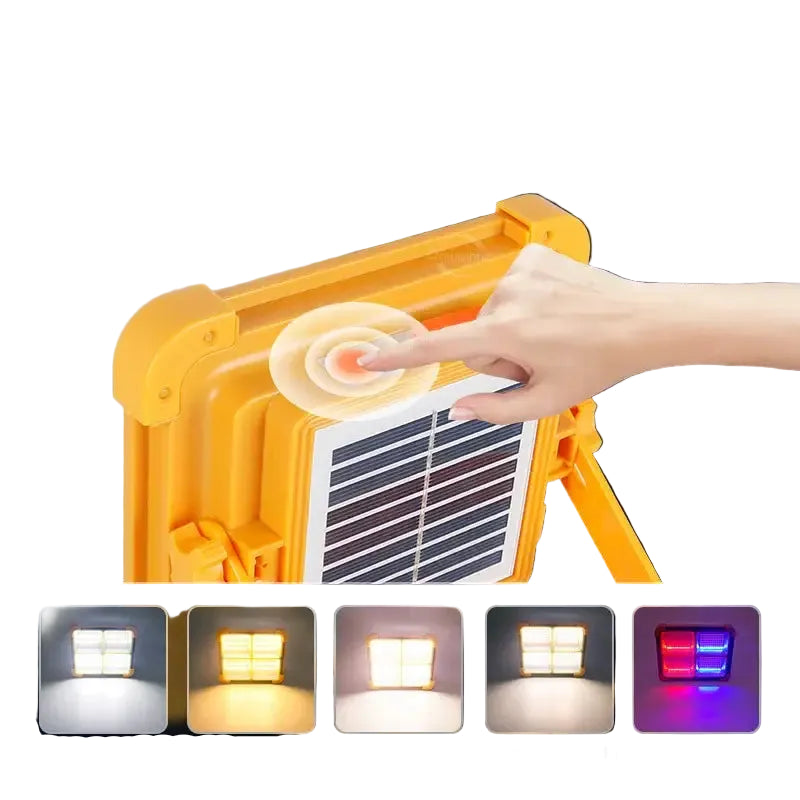 528LED Solar Charging Flood Light IP66 Waterproof Portable Tent Camping Light Power Bank 10000mAh For Outdoor Emergency