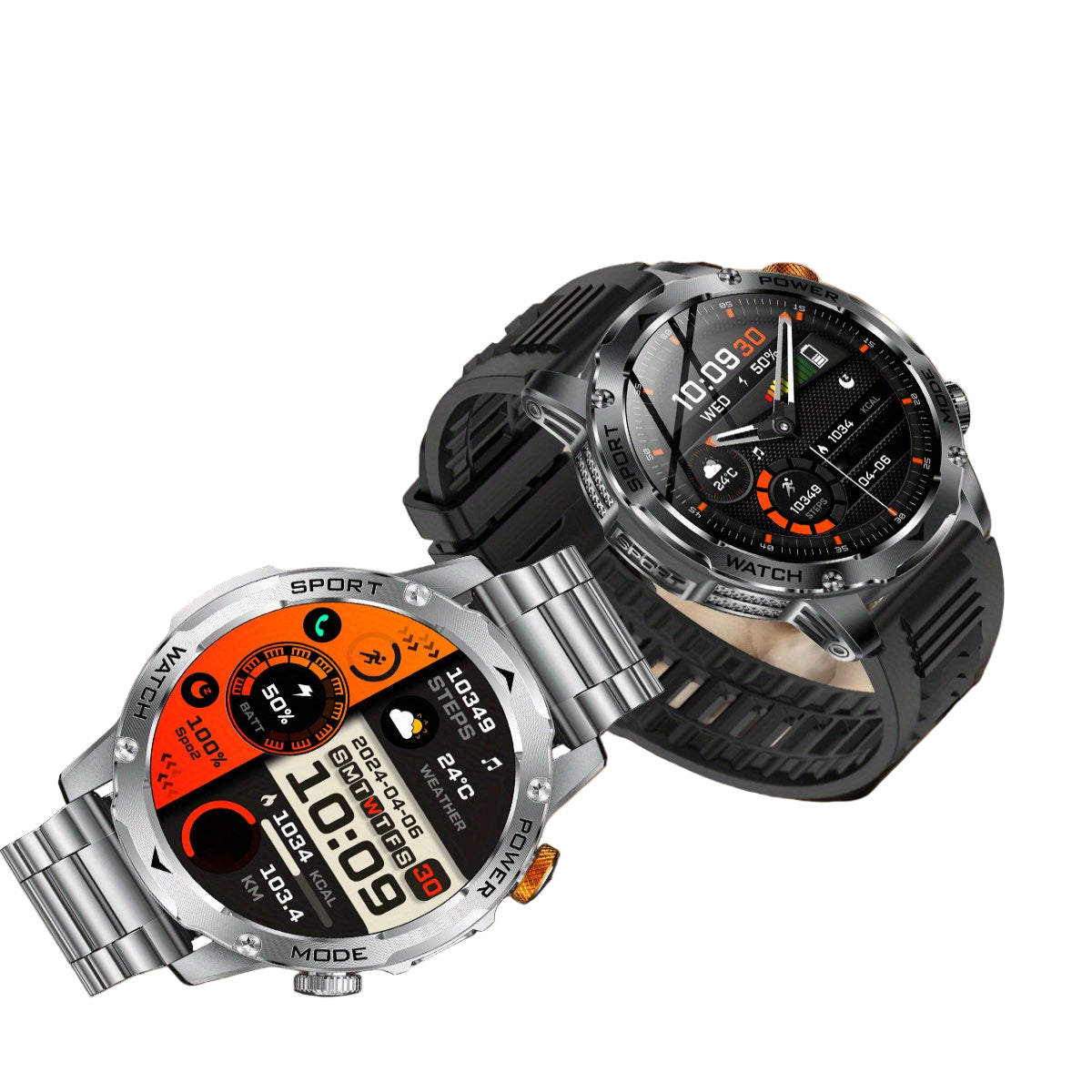 LIGE Smart Sports Watch – 1.7" HD Screen, 15-Day Battery, Wireless Calls (6 designs available)