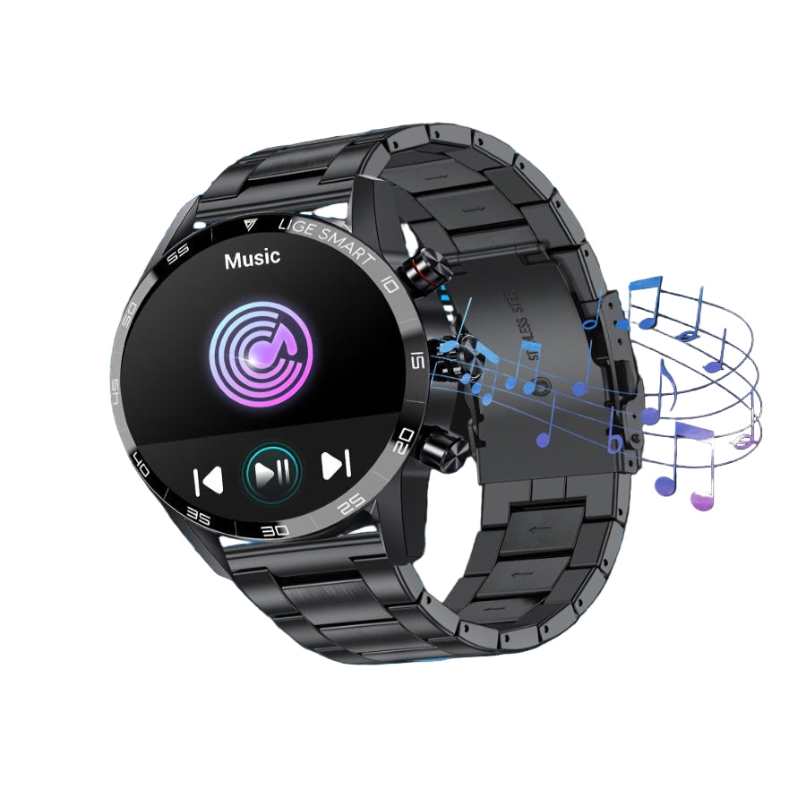 LIGE Smart Watch – 1.32" Full Touch Screen with Call Reminder, Fitness & Life Tracking (available in Black & Silver)