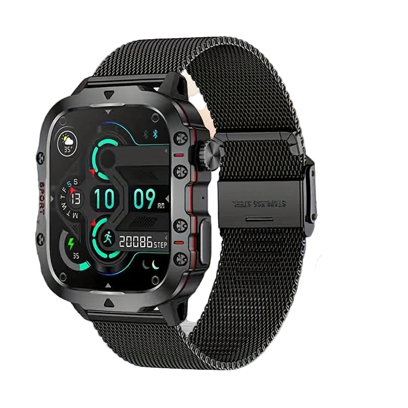 LIGE Men's Smartwatch – Voice Assistant, Breathing Exercises, Raise-to-Wake Screen (4 colours available)