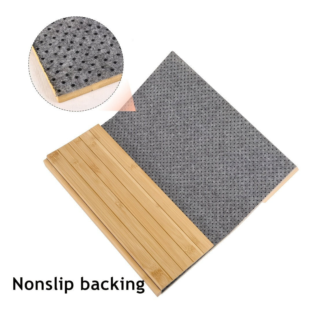 Foldable Bamboo Sofa Armrest Table with Cup Holder (2 colours available)