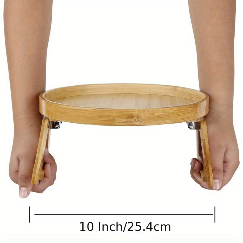 Sofa Armrest Clip-on Tray Table