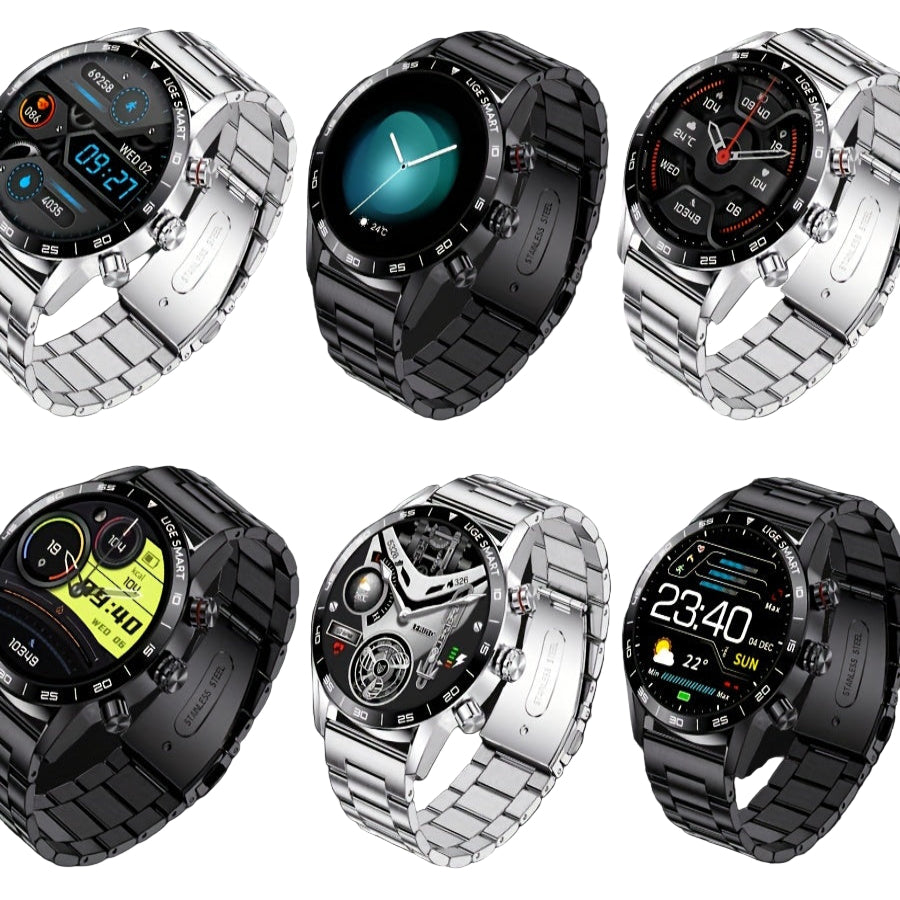 LIGE Smart Watch – 1.32" Full Touch Screen with Call Reminder, Fitness & Life Tracking (available in Black & Silver)