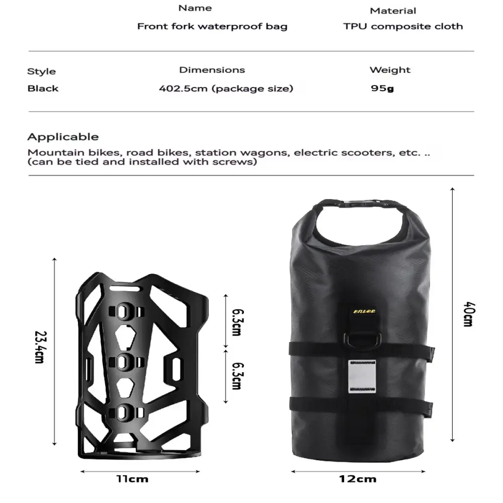 5L Waterproof Bike Front Fork Bag - SS