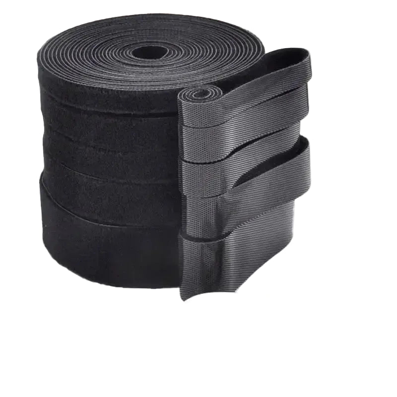 5Meter/Roll Double-Sided Hook and Loop Straps Self-Gripping Fastener Cable Ties Adjustable Cord Organizer Tie