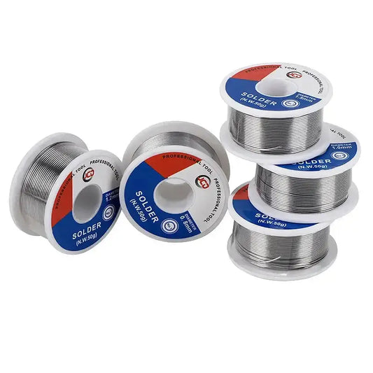 60/40 Rosin Core Solder Wire (50g/20g 0.6–1.5mm) - 20g 0.6mm / Soldering Wire - HBC
